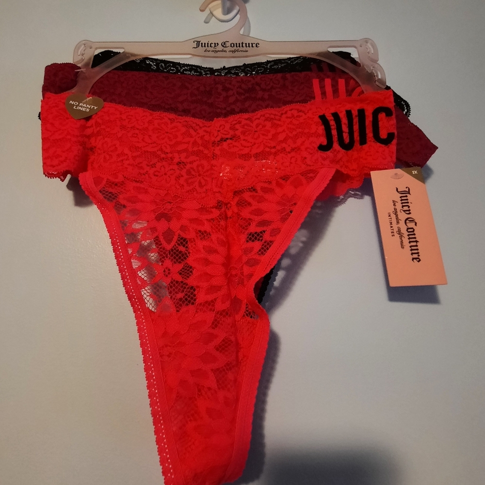 Juicy Couture women's 1x Lace thongs